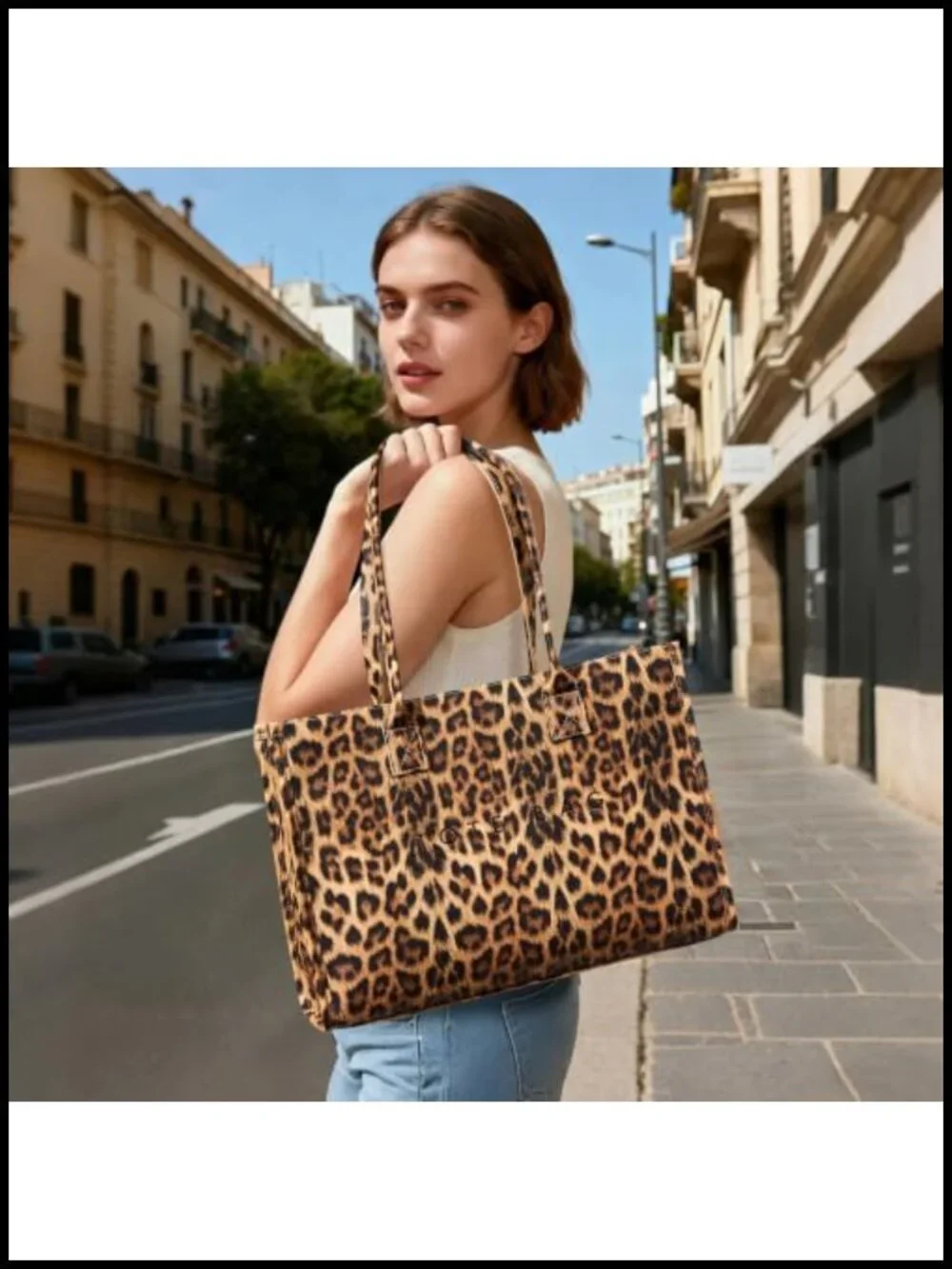 Oversize PU Leather Tote Bag Weekender Shopper Handbag Top Handle